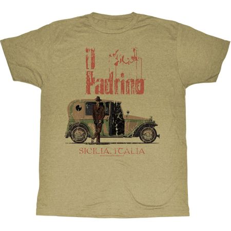 The Godfather Shirt II Padrino Adult Sand Heather Tee T-Shirt