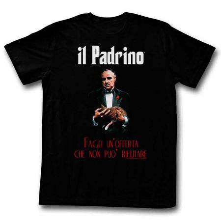 The GodFather Shirt Italian Offer Black T-Shirt