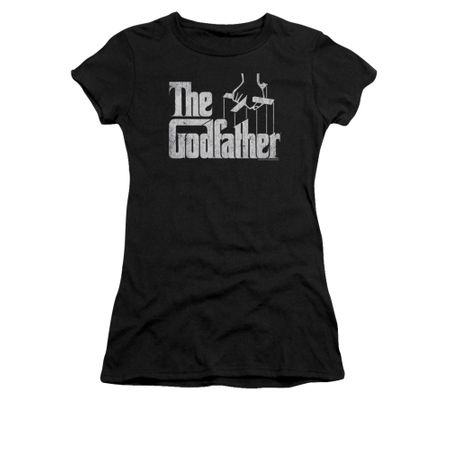 The Godfather Shirt Juniors Logo Black Tee T-Shirt