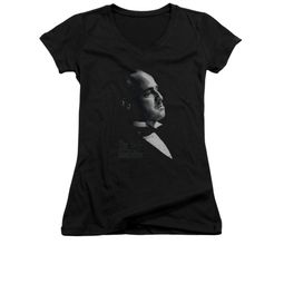 The Godfather Shirt Juniors V Neck Graphic Vito Black Tee T-Shirt The Godfather Shirt Juniors V Neck Graphic Vito Black Tee T-Shirt