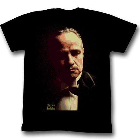 The Godfather Shirt Splatter Adult Black Tee T-Shirt