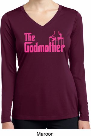 The Godmother Ladies Dry Wicking Long Sleeve Shirt