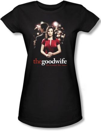 The Good Wife Juniors Shirt Bad Press Black T-Shirt