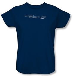 The Good Wife Ladies Shirt Law Offices Navy T-Shirt