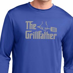 The Grill Father Mens Dry Wicking Long Sleeve Shirt