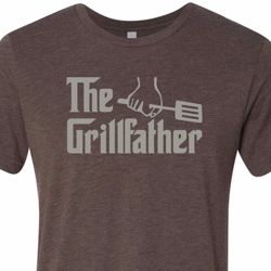 The Grill Father Mens Tri Blend Crewneck Shirt