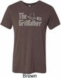 The Grill Father Mens Tri Blend Crewneck Shirt