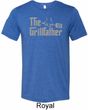 The Grill Father Mens Tri Blend Crewneck Shirt