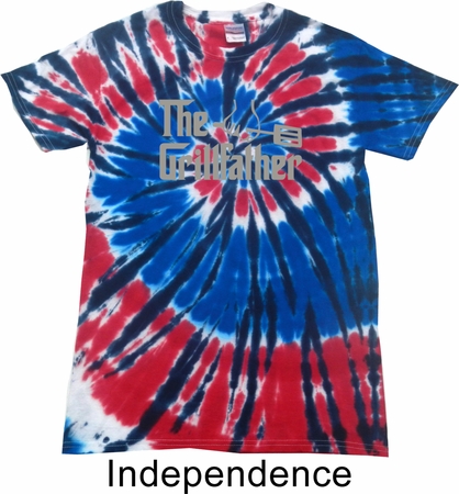 The Grill Father Patriotic Tie Dye Shirt