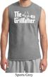 The Grillfather White Print Mens Muscle Shirt