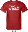 The Grillfather White Print Mens Tall Shirt