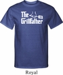 The Grillfather White Print Mens Tall Shirt
