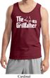 The Grillfather White Print Mens Tank Top