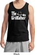The Grillfather White Print Mens Tank Top