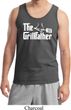 The Grillfather White Print Mens Tank Top