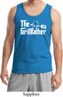 The Grillfather White Print Mens Tank Top