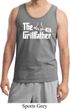 The Grillfather White Print Mens Tank Top