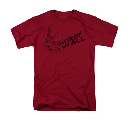 The Grim Adventures Of Billy & Mandy Shirt Destroy Us All Adult Cardinal Tee T-Shirt
