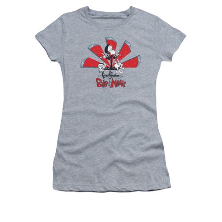 The Grim Adventures Of Billy & Mandy Shirt Juniors Grim Adventures Athletic Heather Tee T-Shirt
