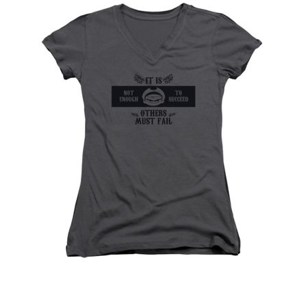 The Grim Adventures Of Billy & Mandy Shirt Juniors V Neck Others Must Fail Charcoal Tee T-Shirt