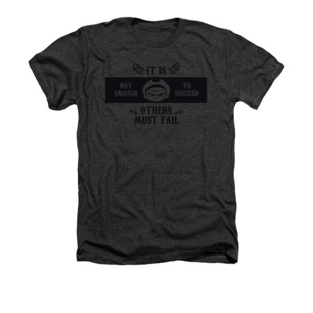 The Grim Adventures Of Billy & Mandy Shirt Others Must Fail Adult Heather Charcoal Tee T-Shirt