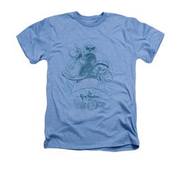 The Grim Adventures Of Billy & Mandy Shirt Sketched Adult Heather Light Blue Tee T-Shirt