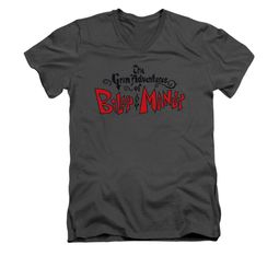 The Grim Adventures Of Billy & Mandy Shirt Slim Fit V Neck Grim Logo Charcoal Tee T-Shirt The Grim Adventures Of Billy & Mandy Shirt Slim Fit V Neck Grim Logo Charcoal Tee T-Shirt