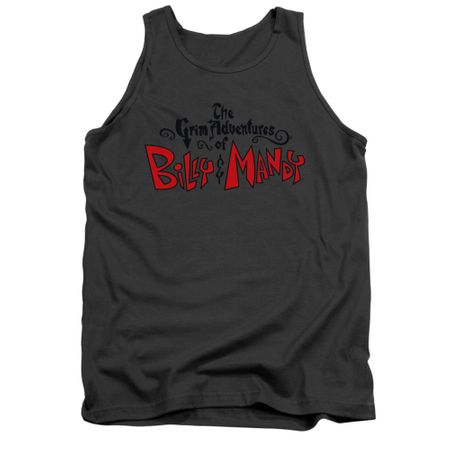 The Grim Adventures Of Billy & Mandy Tank Top Grim Logo Charcoal Tanktop