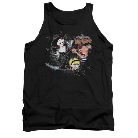 The Grim Adventures Of Billy & Mandy Tank Top Splatter Cast Black Tanktop