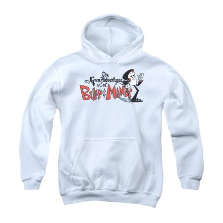 The Grim Adventures Of Billy & Mandy Youth Hoodie Logo White Kids Hoody