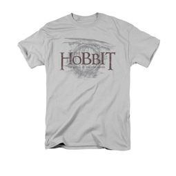The Hobbit Battle Of The Five Armies Shirt Door Logo Adult Silver Tee T-Shirt