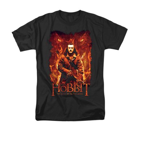 The Hobbit Battle Of The Five Armies Shirt Fates Adult Black Tee T-Shirt
