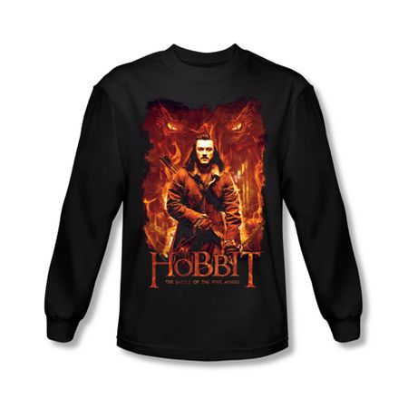 The Hobbit Battle Of The Five Armies Shirt Fates Long Sleeve Black Tee T-Shirt