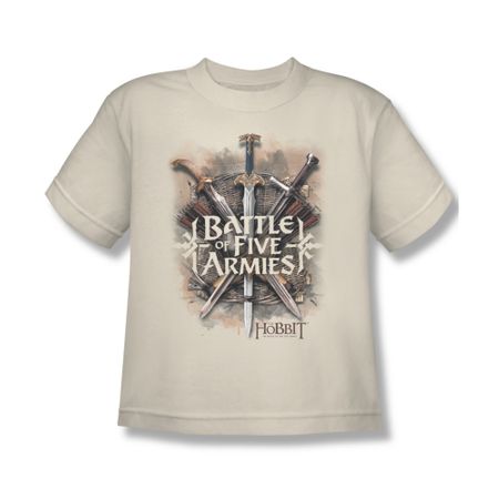 The Hobbit Battle Of The Five Armies Shirt Kids Battle Of Armies Cream Youth Tee T-Shirt