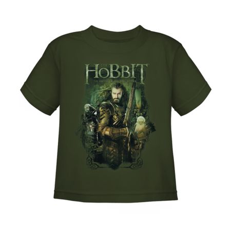 The Hobbit Battle Of The Five Armies Shirt Kids Thorin And Company Green Youth Tee T-Shirt