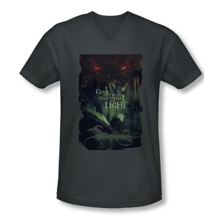 The Hobbit Battle Of The Five Armies Shirt Slim Fit V Neck Taunt Charcoal Tee T-Shirt