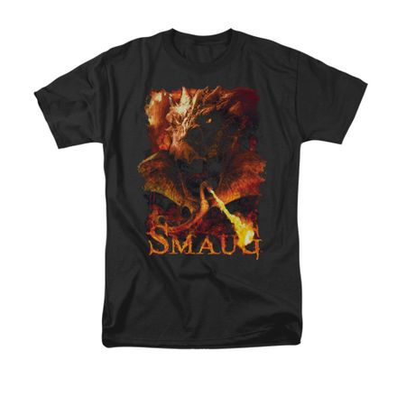 The Hobbit Battle Of The Five Armies Shirt Smolder Adult Black Tee T-Shirt