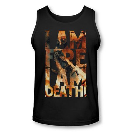 The Hobbit Battle Of The Five Armies Tank Top I Am Fire Black Tanktop