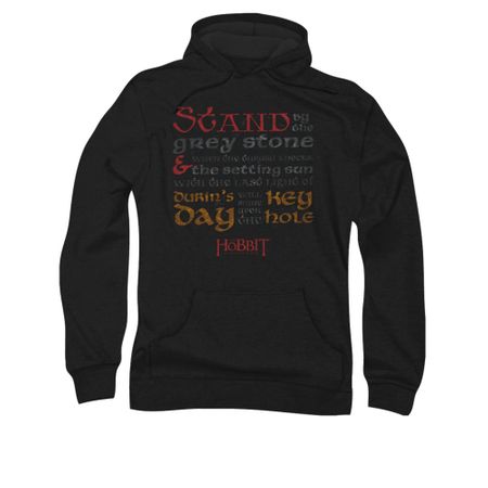 The Hobbit Desolation Of Smaug Hoodie Sweatshirt Keyhole Black Adult Hoody Sweat Shirt
