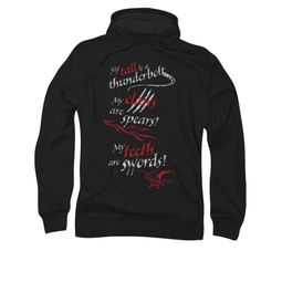 The Hobbit Desolation Of Smaug Hoodie Sweatshirt Tail Claws Black Adult Hoody Sweat Shirt The Hobbit Desolation Of Smaug Hoodie Sweatshirt Tail Claws Black Adult Hoody Sweat Shirt