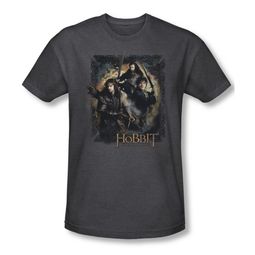 The Hobbit Desolation Of Smaug Shir tWeapons Drawn Adult Heather Charcoal Tee T-Shirt The Hobbit Desolation Of Smaug Shir tWeapons Drawn Adult Heather Charcoal Tee T-Shirt