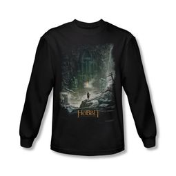 The Hobbit Desolation Of Smaug Shirt At Smaug's Door Long Sleeve Black Tee T-Shirt The Hobbit Desolation Of Smaug Shirt At Smaug's Door Long Sleeve Black Tee T-Shirt