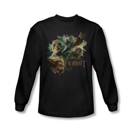 The Hobbit Desolation Of Smaug Shirt Baddies Long Sleeve Black Tee T-Shirt