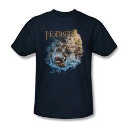 The Hobbit Desolation Of Smaug Shirt Barreling Down Adult Navy Tee T-Shirt The Hobbit Desolation Of Smaug Shirt Barreling Down Adult Navy Tee T-Shirt