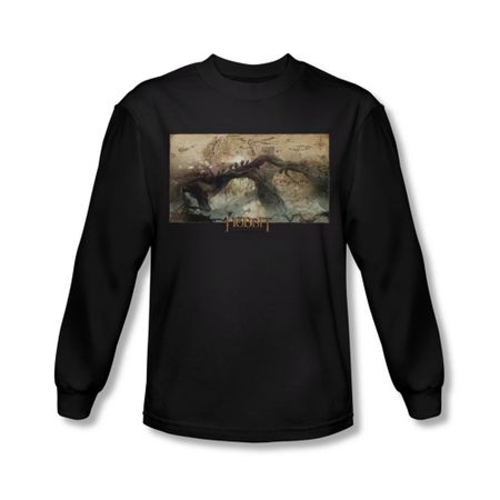 The Hobbit Desolation Of Smaug Shirt Epic Journey Long Sleeve Black Tee T-Shirt