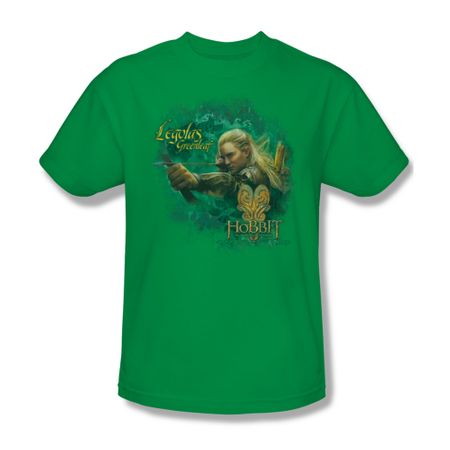 The Hobbit Desolation Of Smaug Shirt Greenleaf Adult Kelly Green Tee T-Shirt