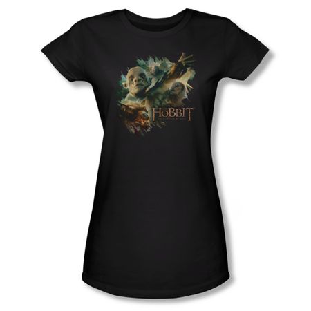 The Hobbit Desolation Of Smaug Shirt Juniors Baddies Black Tee T-Shirt