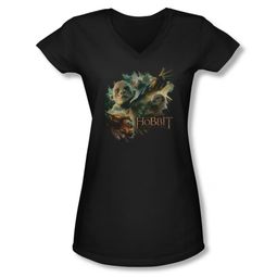 The Hobbit Desolation Of Smaug Shirt Juniors V Neck Baddies Black Tee T-Shirt The Hobbit Desolation Of Smaug Shirt Juniors V Neck Baddies Black Tee T-Shirt
