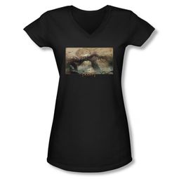 The Hobbit Desolation Of Smaug Shirt Juniors V Neck Epic Journey Black Tee T-Shirt The Hobbit Desolation Of Smaug Shirt Juniors V Neck Epic Journey Black Tee T-Shirt