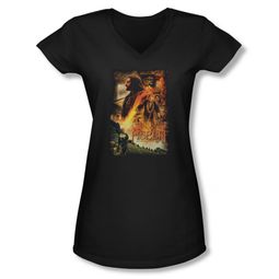 The Hobbit Desolation Of Smaug Shirt Juniors V Neck Golden Chambers Black Tee T-Shirt The Hobbit Desolation Of Smaug Shirt Juniors V Neck Golden Chambers Black Tee T-Shirt